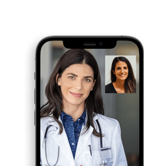 A virtual clinic appointment with a doctor on the iPhone